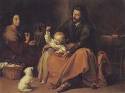 The Holy Family with a Little bird